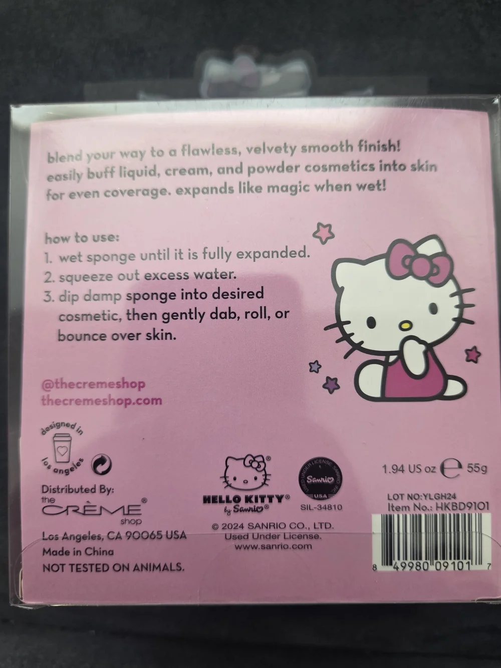 The Crème Shop x Hello Kitty Premium Plush Blender Duo - Pink